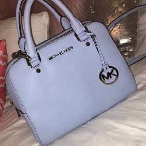 Pale Blue Michael Kors Mini Satchel